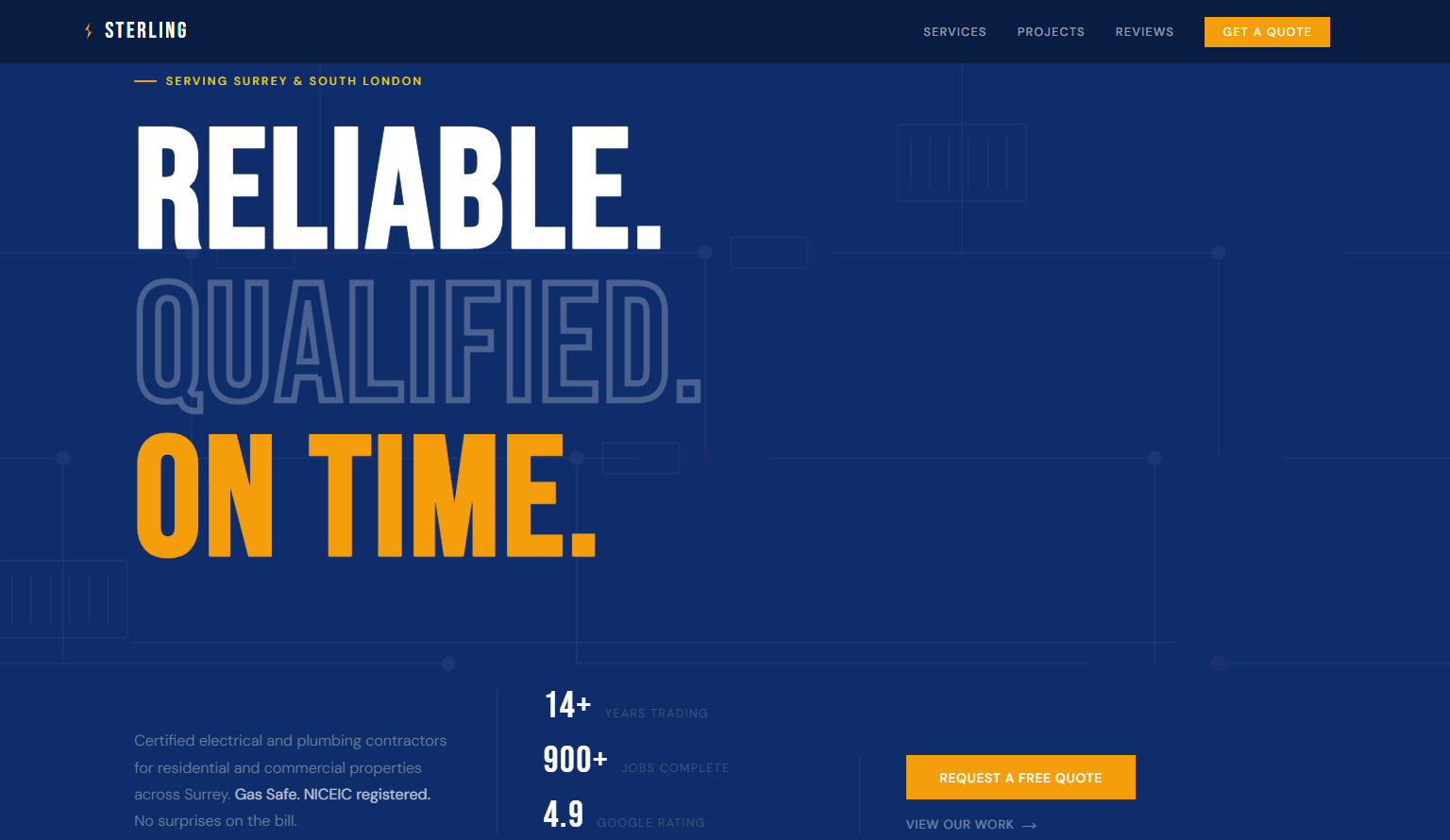 Sterling Electrical website screenshot